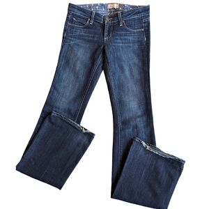 PAIGE Laurel Canyon Blue Low Rise Boot Cut Jeans Timeless Style Size 25